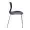Flash Furniture Black Plastic Stack Chair with Lumbar Support RUT-NC618-BK-GG - alternate 10